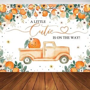 A little cutie is on its way backdrop